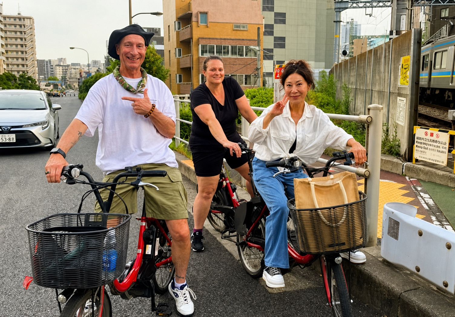 Night e-bike tour through Tokyo with a local guide